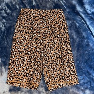 Aerie | OFFLINE | Real Me Crossover | Bike Shorts | Cheetah Leopard | size M